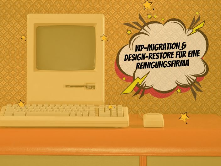 WordPress-Migration und Design-Restore Spezialreiniger Helle WordPress-Website nach Migration und Design-Restore für einen lokalen Spezialreiniger